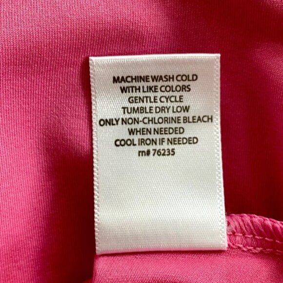 Lillie Green Short Sleeve Pink Polo Shirt Women's Small NEW - Picture 9 of 9